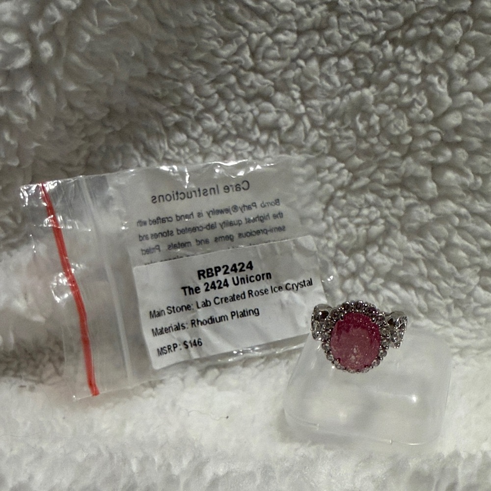 Rose Ice Crystal Ring